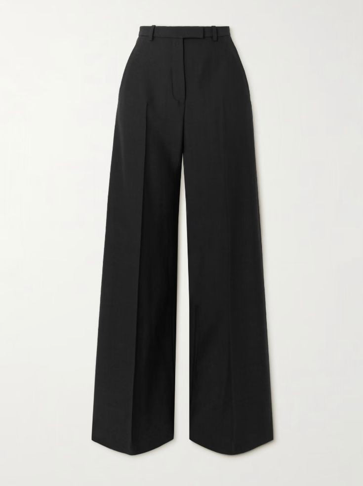 Grace Wide-Leg Trousers – Ash Grey